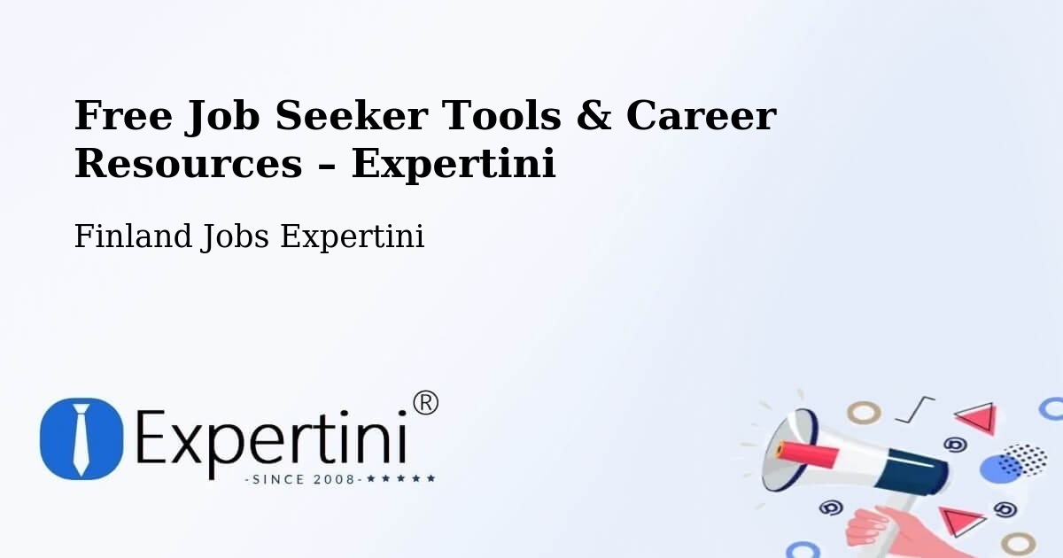 Free Job Seeker Tools & Career Resources – Kitee - Kitee, Finland Jobs Expertini