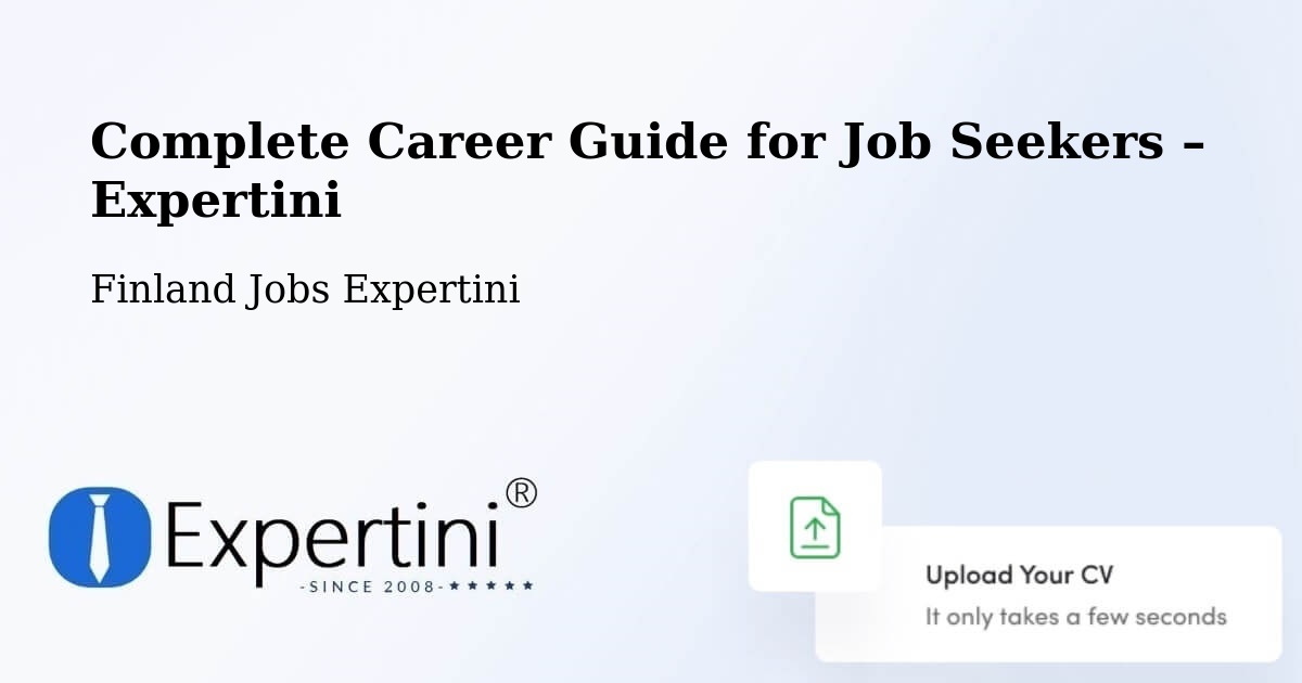 Career Guide for Job Seekers – Kitee - Kitee, Finland Jobs Expertini